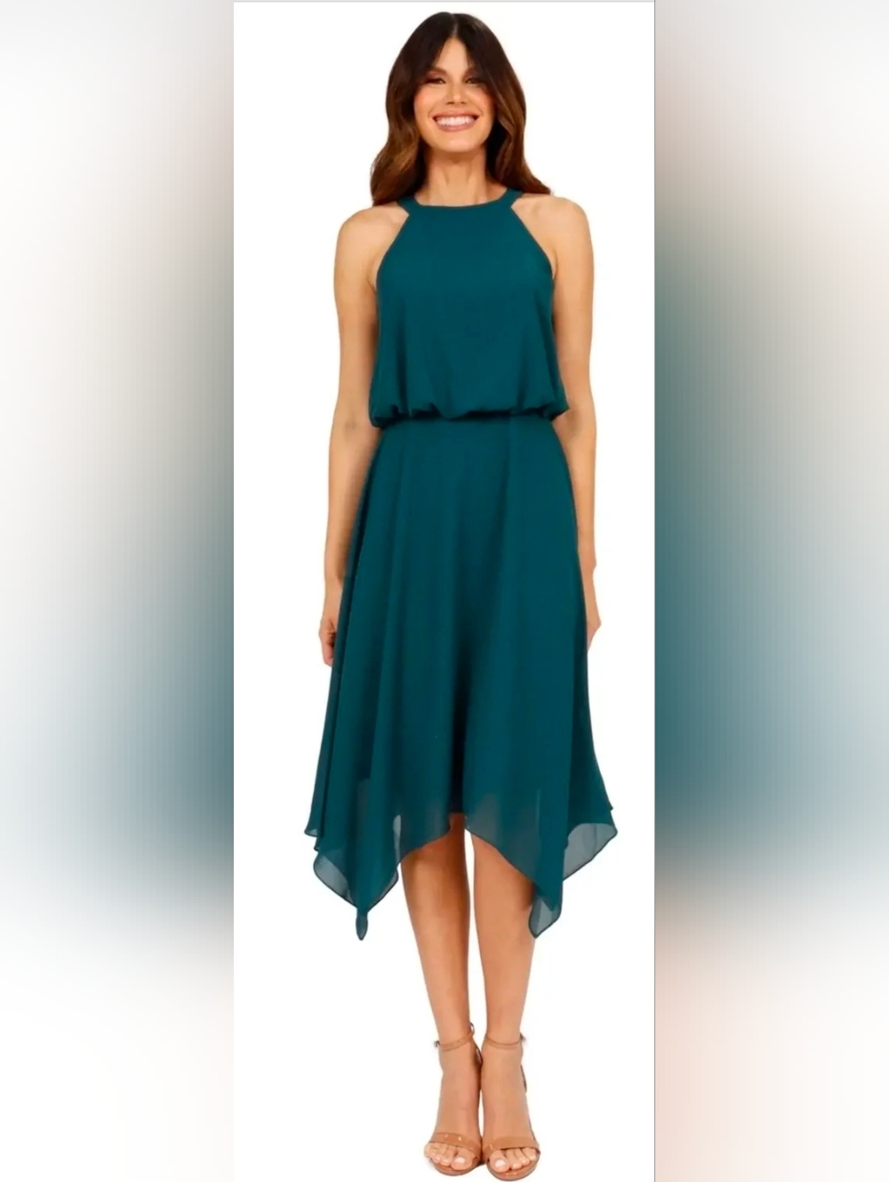 Rene Ruiz Collection Halter Party Dress sz 22 NWT Green Mint Plus Size